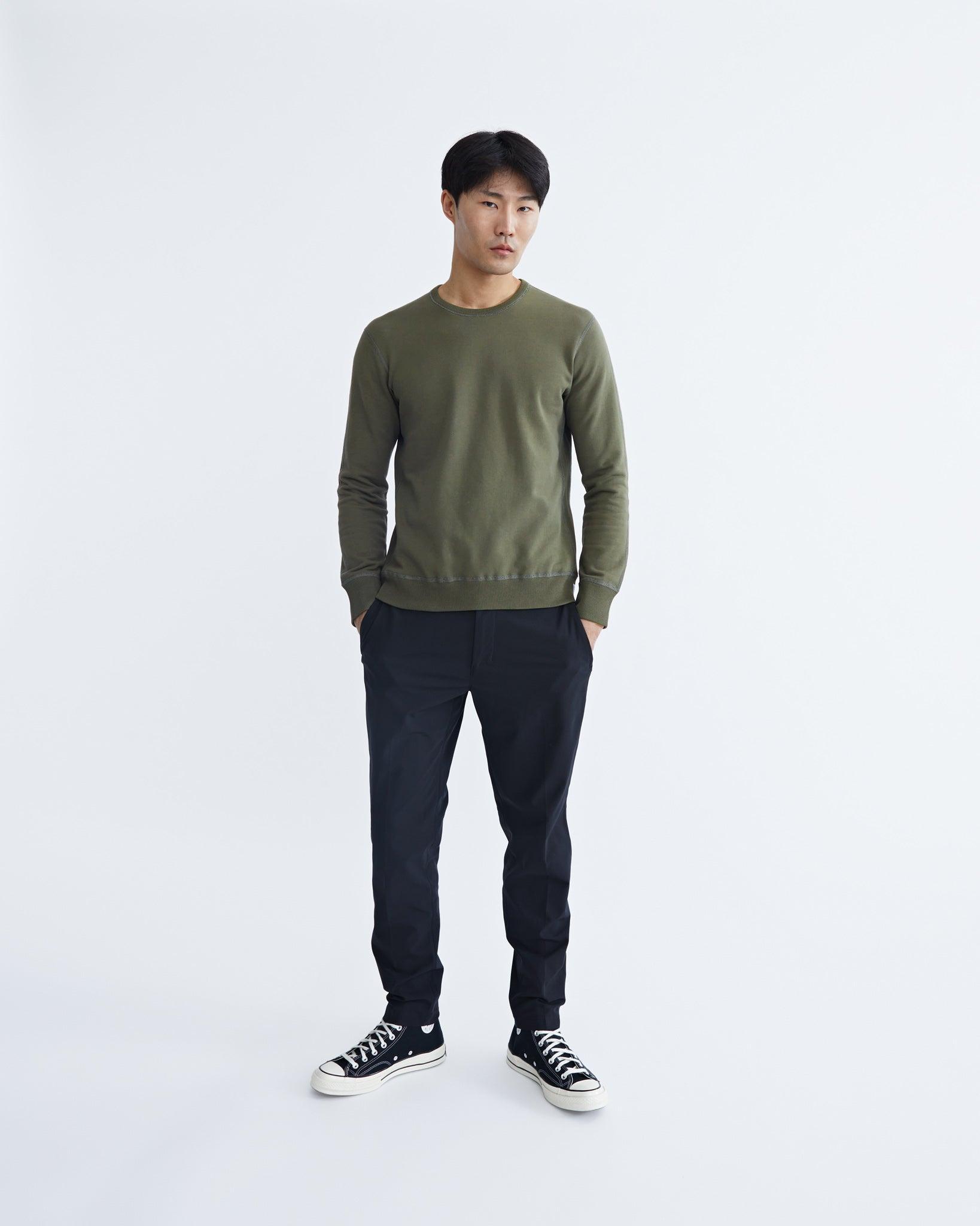 Midweight Terry Slim Crewneck Male Product Image