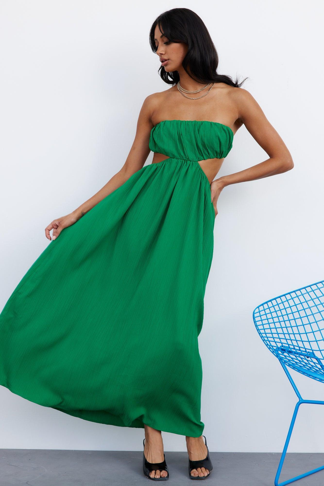 GORG Lover Midi Dress Green Product Image