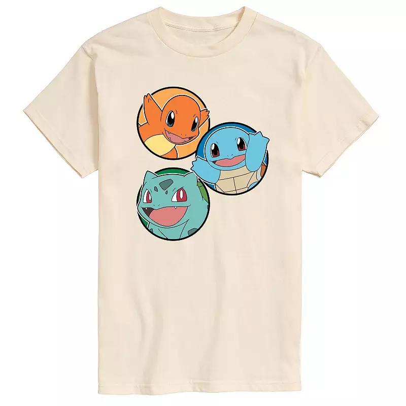 Mens Pokemon Squirtle Bulbasaur Charmander Graphic Tee Product Image