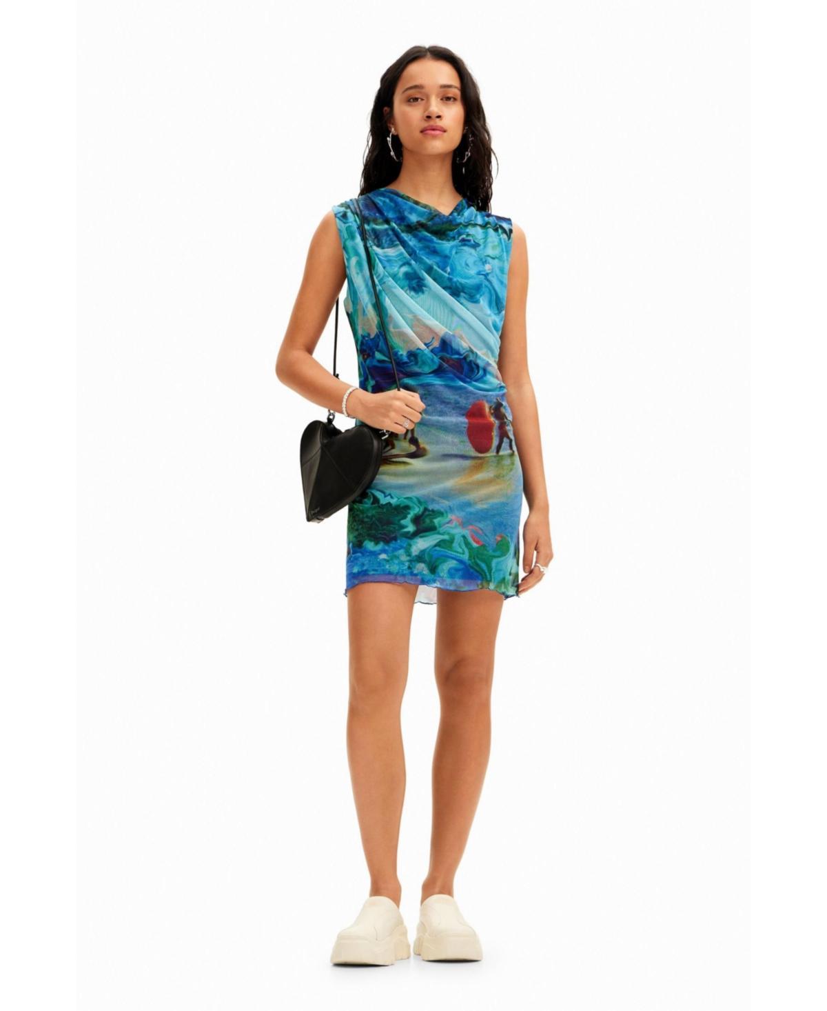 Desigual Womens M. Christian Lacroix tulle mini dress Product Image