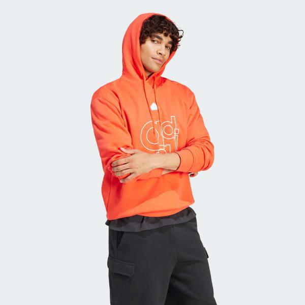 Graphic Print Fleece Hoodie Product Image