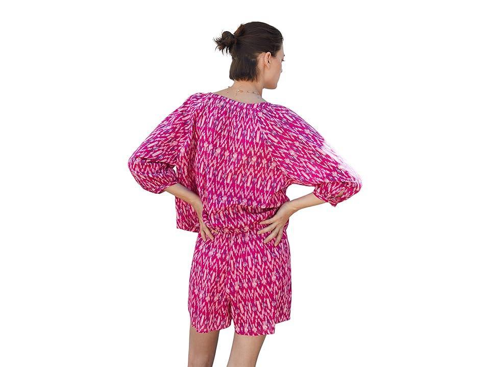 MANGO Blush Shorts (Fuchsia) Women's Clothing Product Image