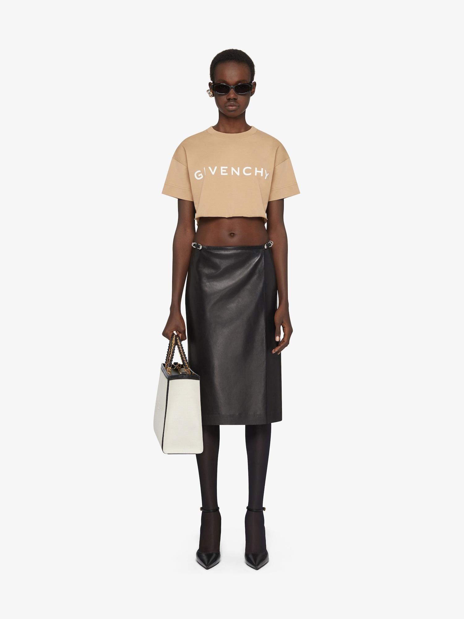 GIVENCHY Archetype cropped t-shirt in cotton Product Image