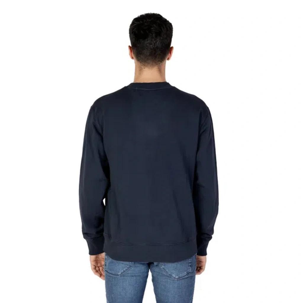 HUGO BOSS Blue Cotton Men's Sweater Product Image