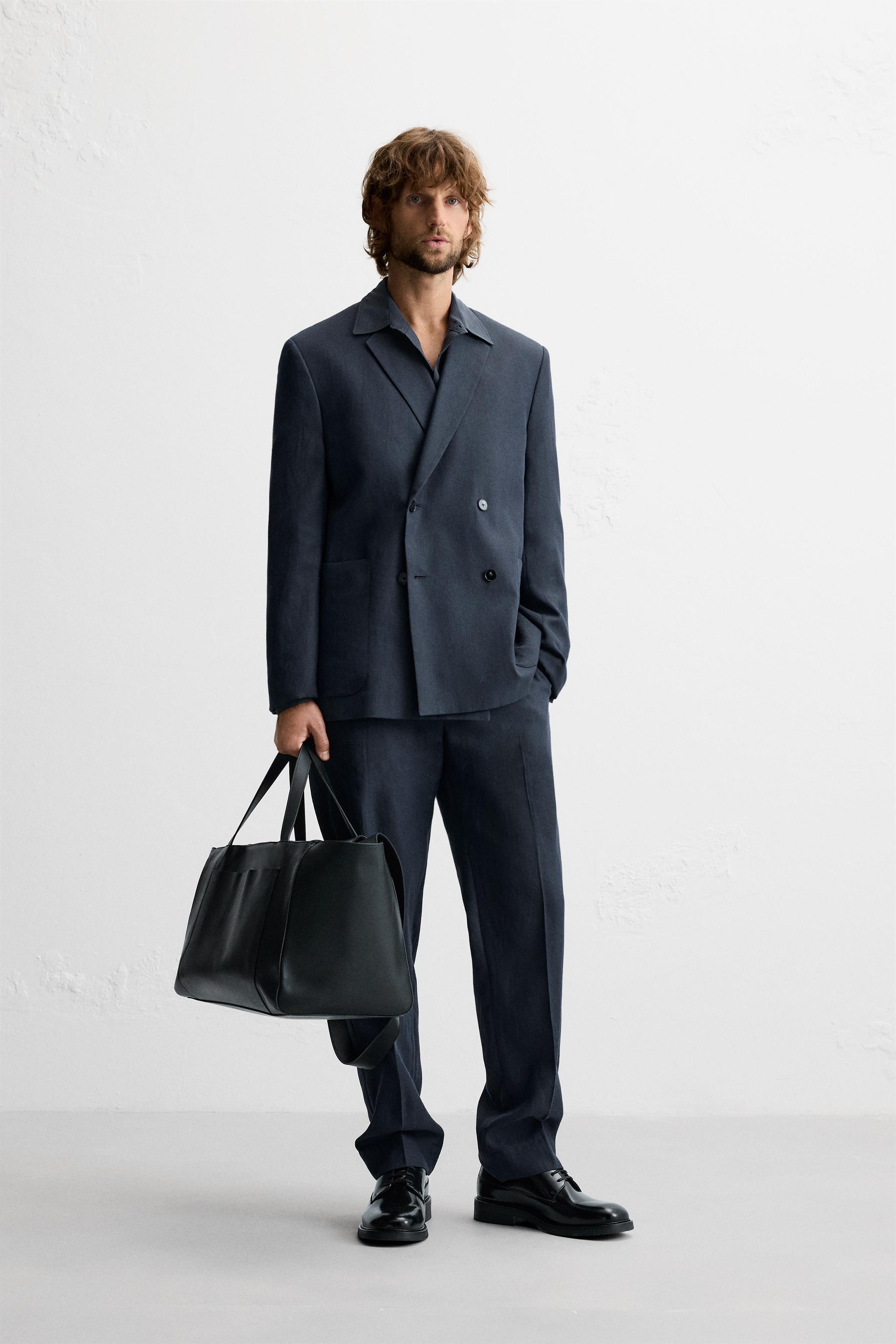 HERRINGBONE SUIT PANTS product image