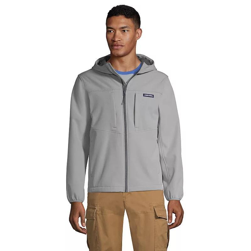 Mens Lands End Softshell Hooded Jacket Product Image