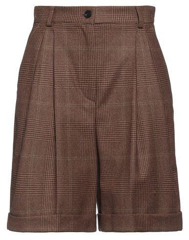 DOLCE & GABBANA Woman Shorts & Bermuda Shorts Camel Size 8 Wool In Beige Product Image