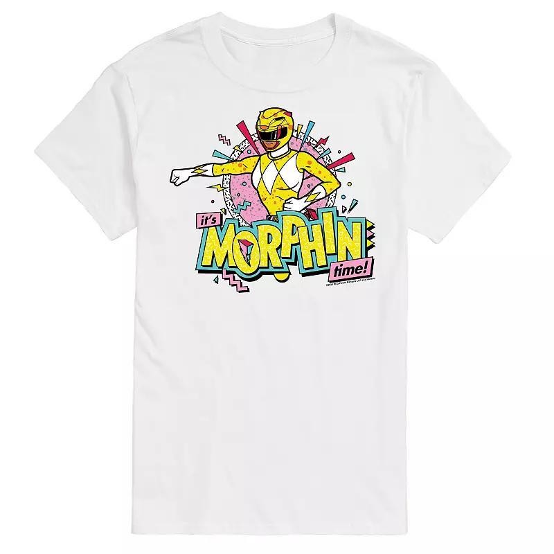 Mens Power Rangers Morphin Time Yellow Graphic Tee Product Image