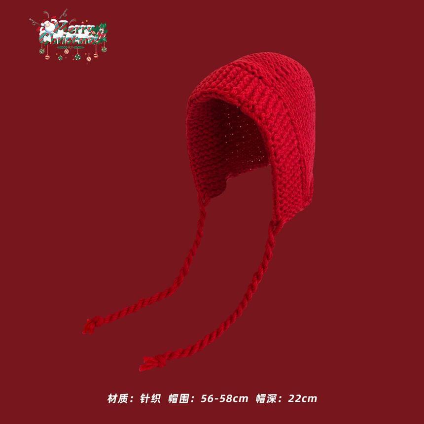 Plain Cable Knit Bonnet Product Image