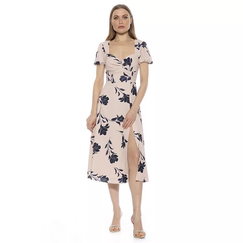 Womens ALEXIA ADMOR Gracie Sweetheart Midi Dress Product Image