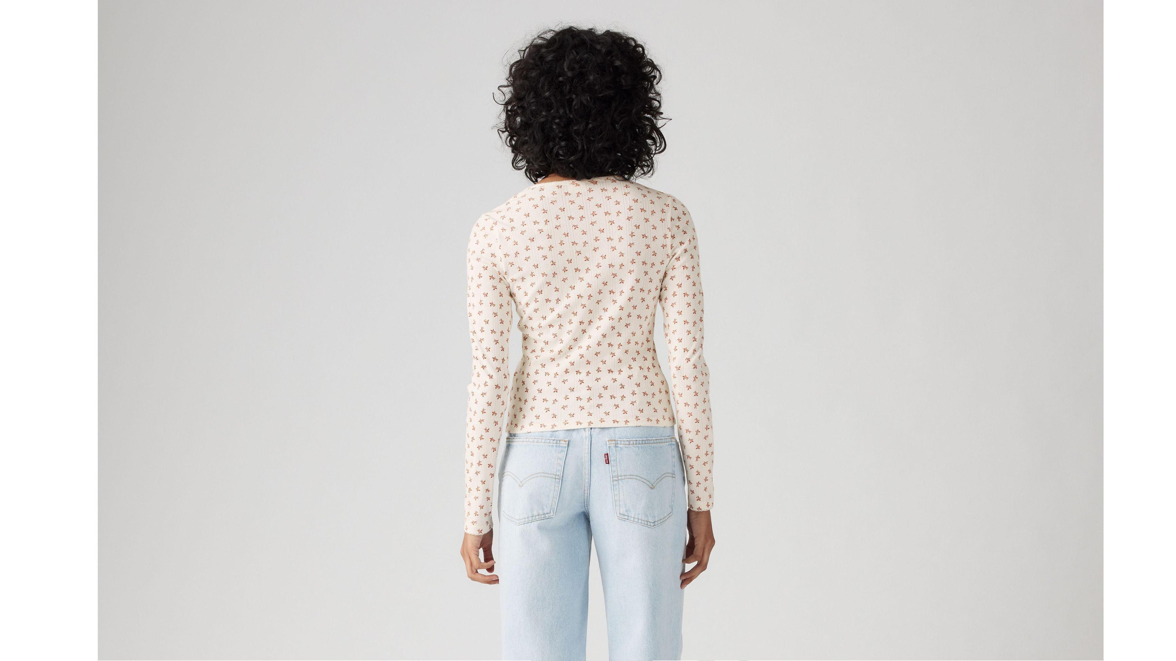 Dry Goods Women's Pointelle Long Sleeve T-Shirt Product Image