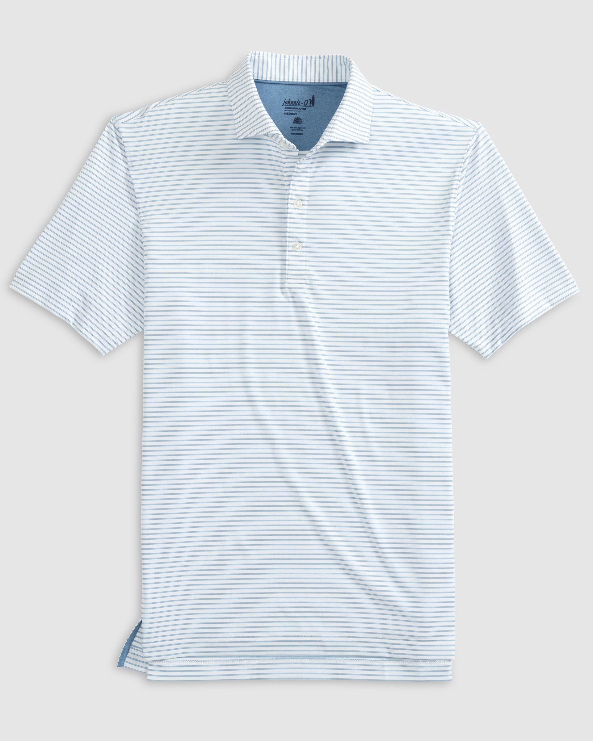 johnnie-O Michael Striped Jersey Performance Polo Product Image