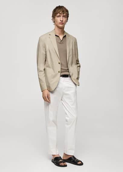 Mango Mens Lightweight Cotton Jacket Product Image