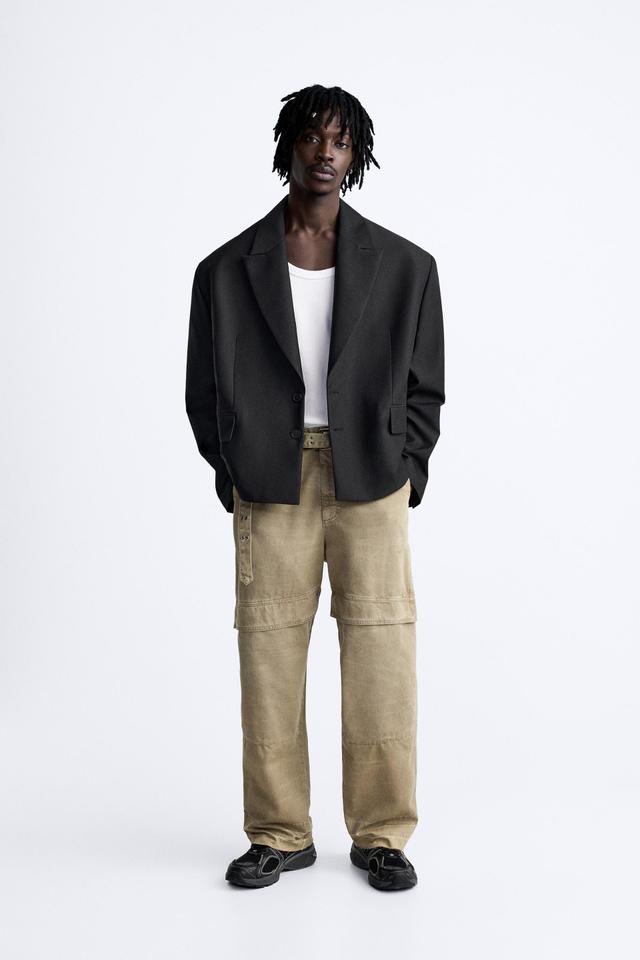 CROPPED OVERSIZED BLAZER Product Image