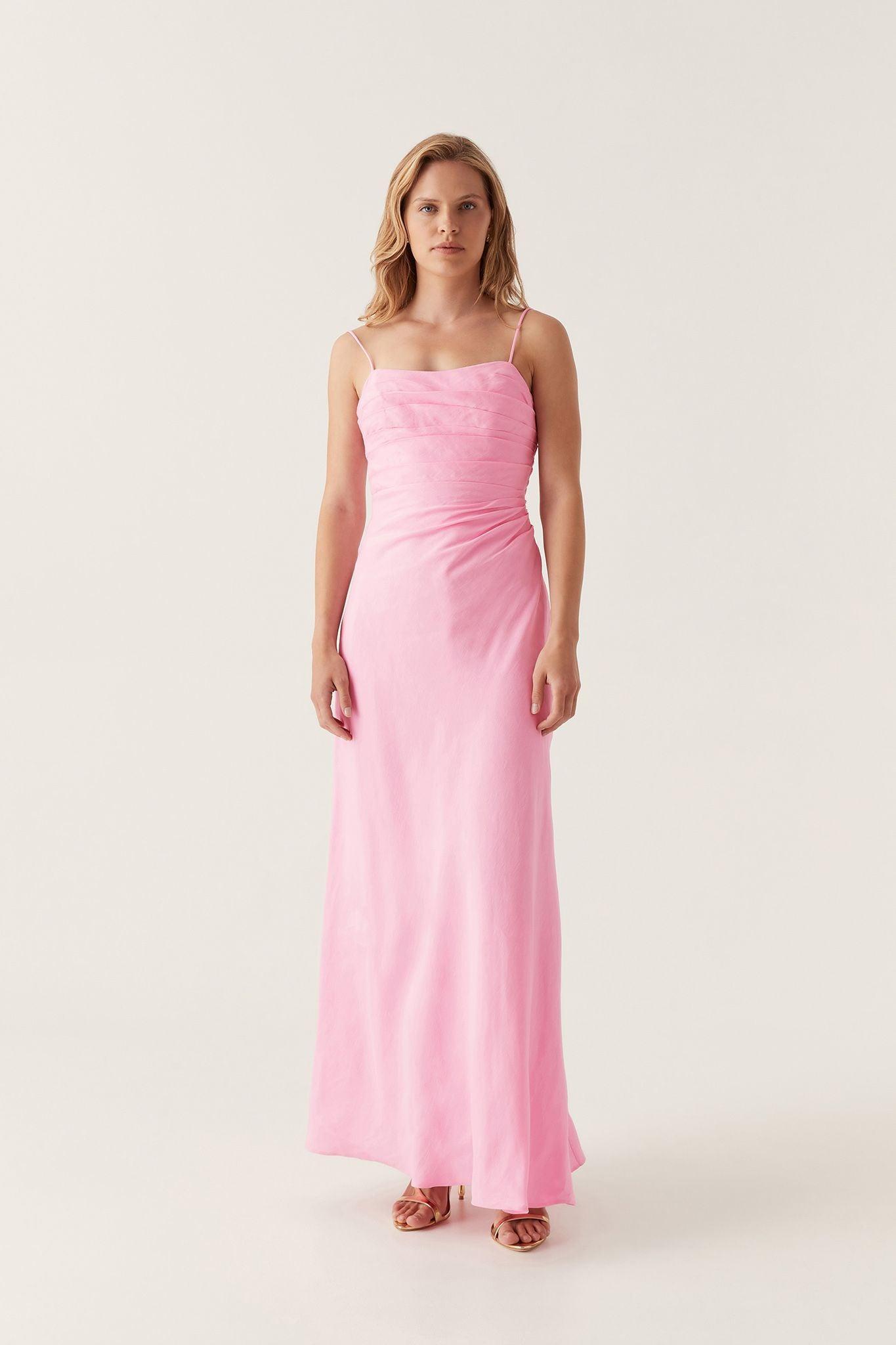 Clarice Draped Maxi Dress Product Image