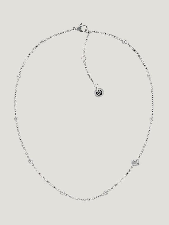 Tommy Hilfiger Stainless Steel Metallic Orb Station Necklace, 16 + 2 extender Product Image