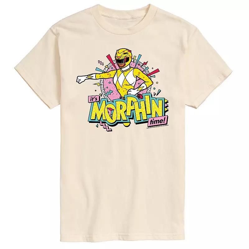 Mens Power Rangers Morphin Time Yellow Graphic Tee Product Image