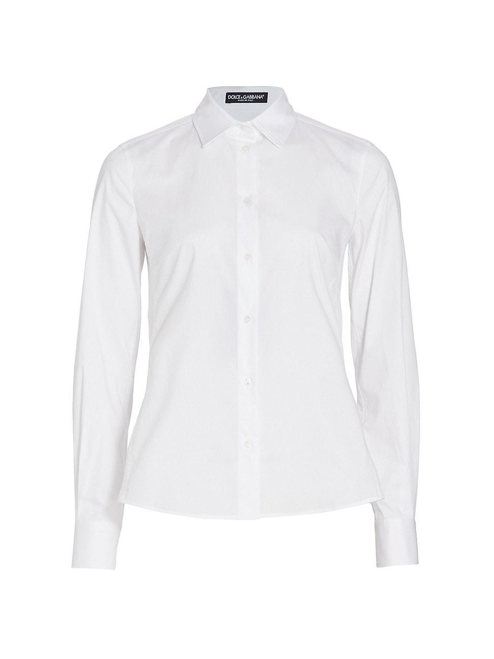 Dolce & Gabbana Stretch Cotton Button-Up Shirt Product Image