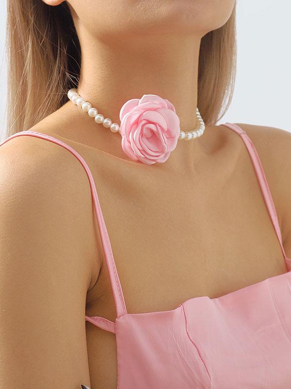 Three-Dimensional Flower Necklaces Accessories Product Image