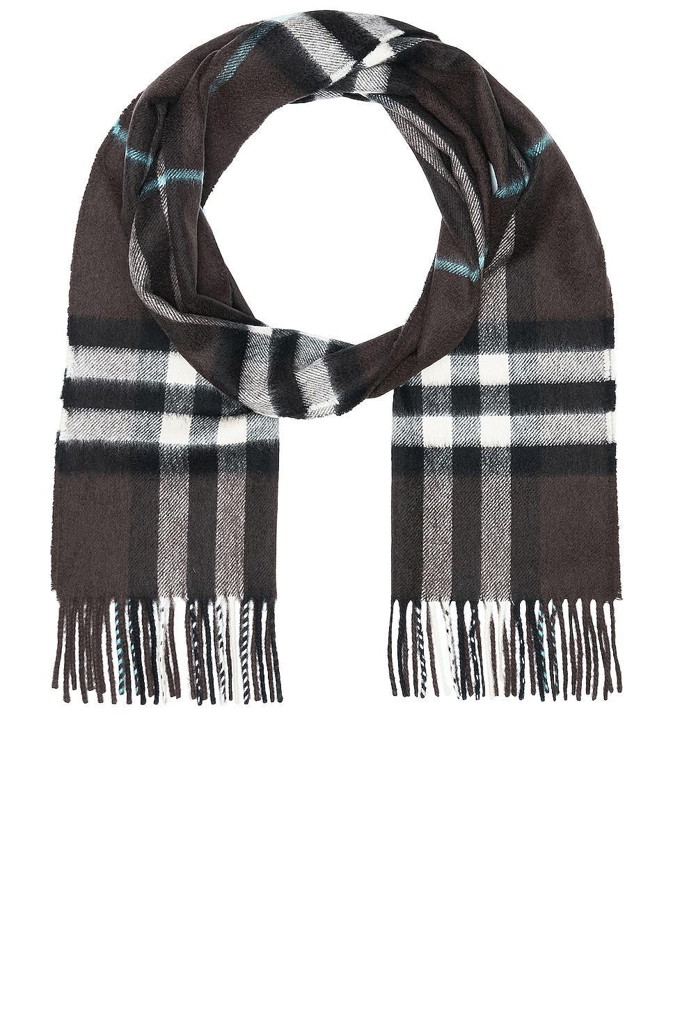 Burberry Giant Check Scarf in Brown Product Image