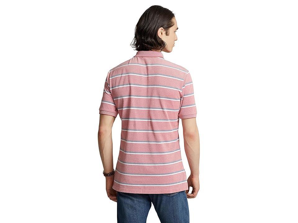 Polo Ralph Lauren Classic-Fit Stripe Mesh Oxford Short Sleeve Polo Shirt Product Image