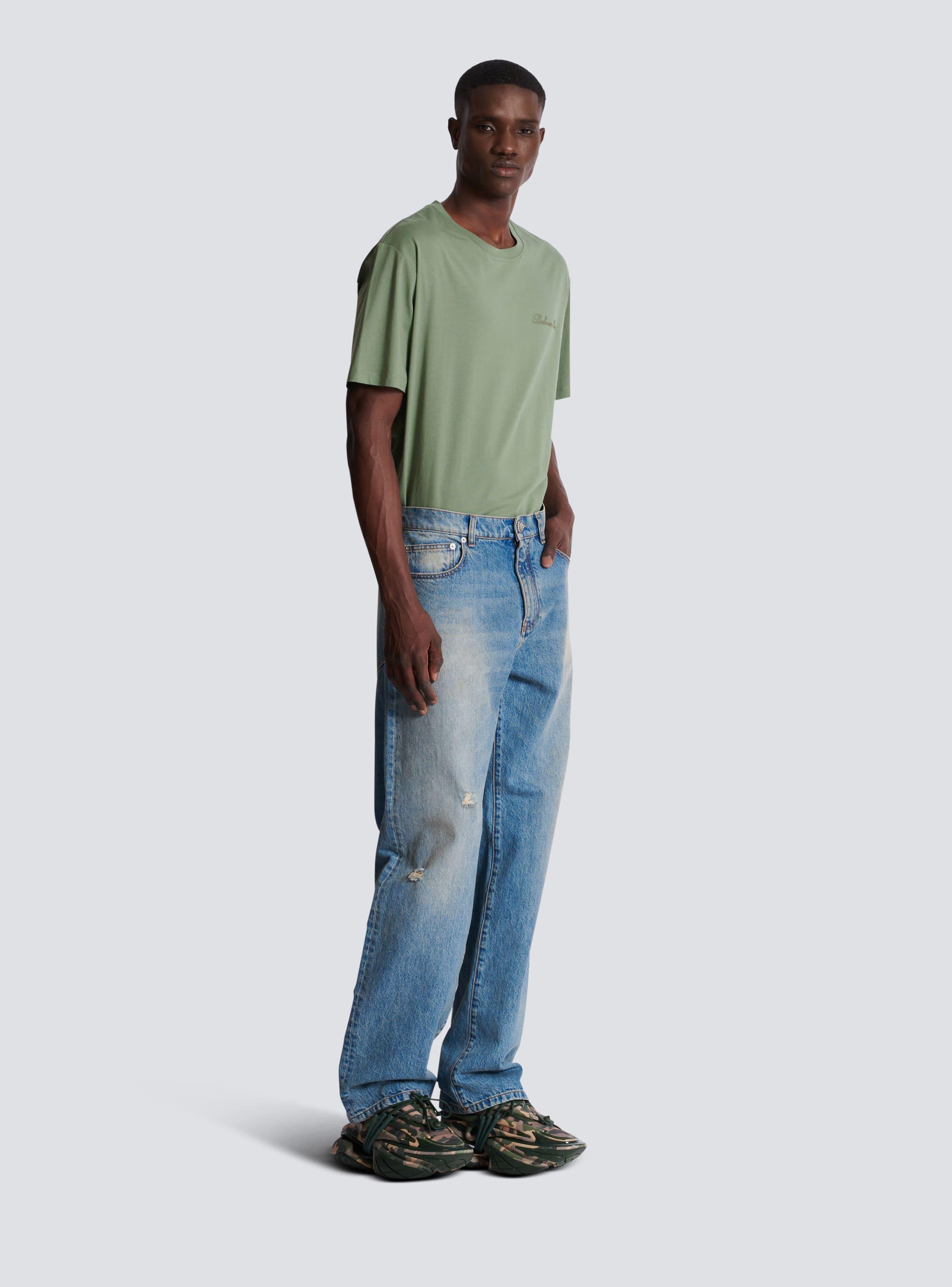 Loose-fit blue denim jeans Product Image