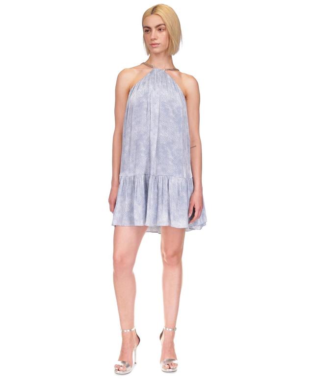 Michael Kors Womens Iridescent Petal Mini Dress Product Image