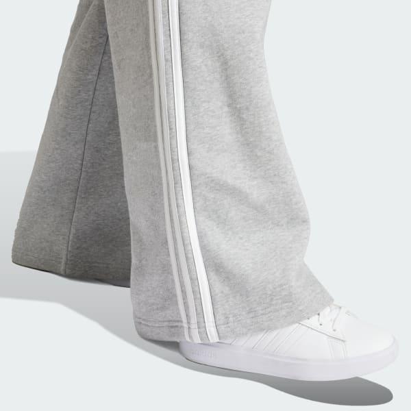 Essentials 3-Stripes Fleece Wide Pants Product Image