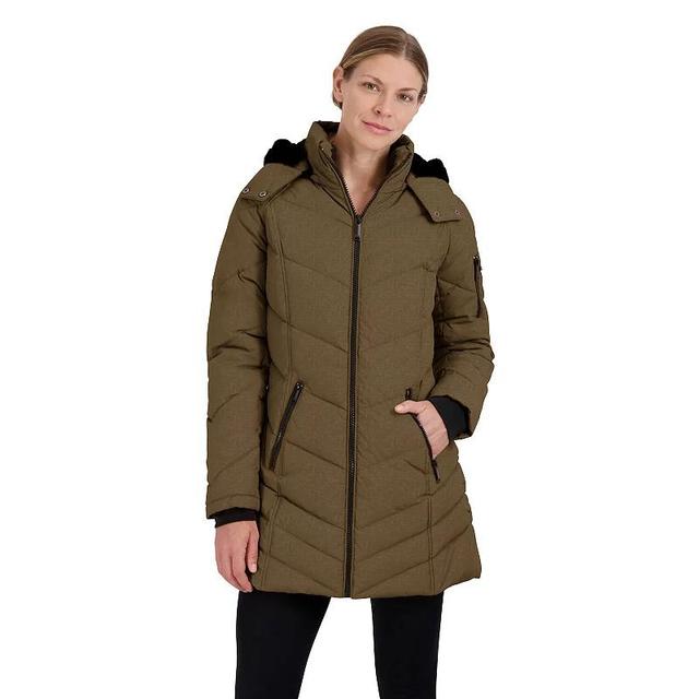 Womens Halitech Hood Heavyweight Parka Green Product Image