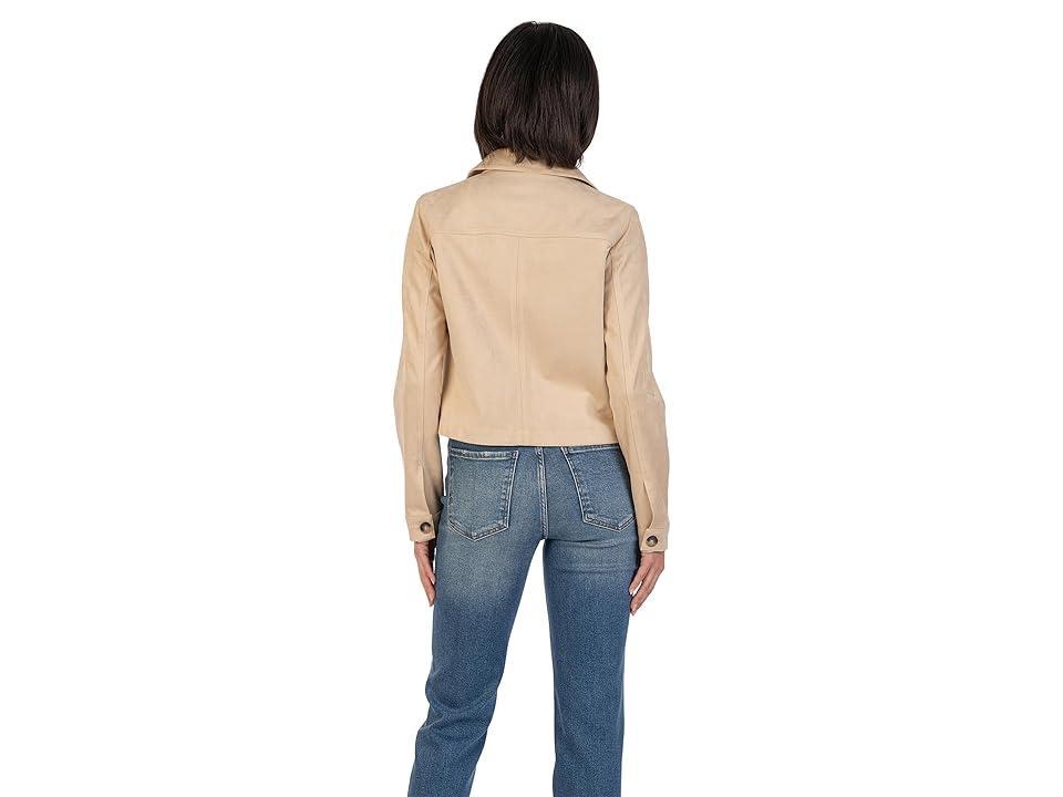 KUT from the Kloth Matilda - Crop Trucker Jacket w/ Patch Pockets Women's Clothing Product Image