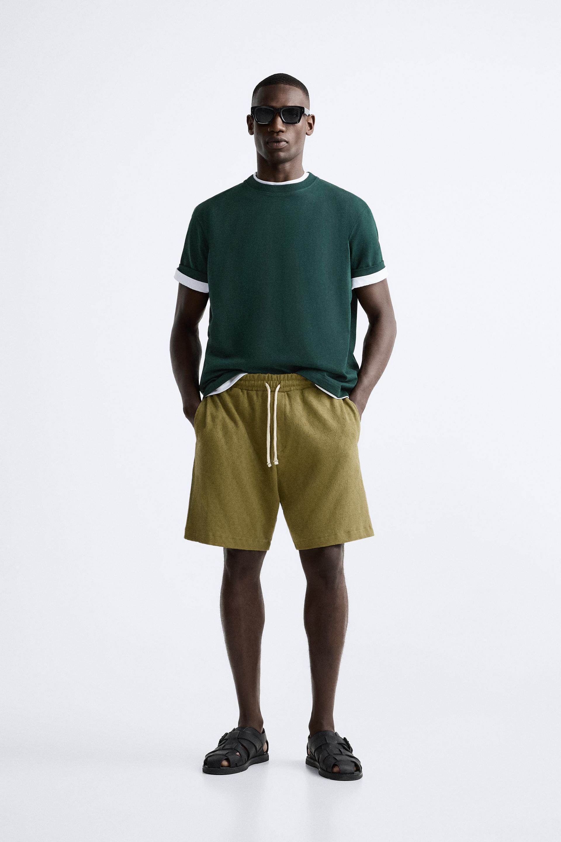 GEOMETRIC JACQUARD SHORTS Product Image