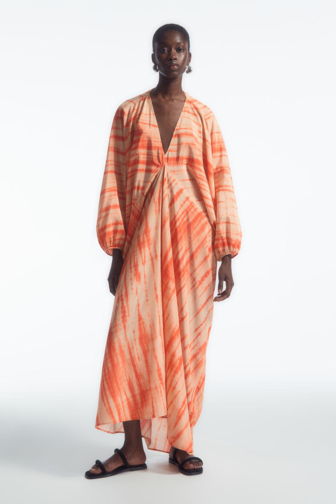 OVERSIZED SILK KAFTAN DRESS Product Image