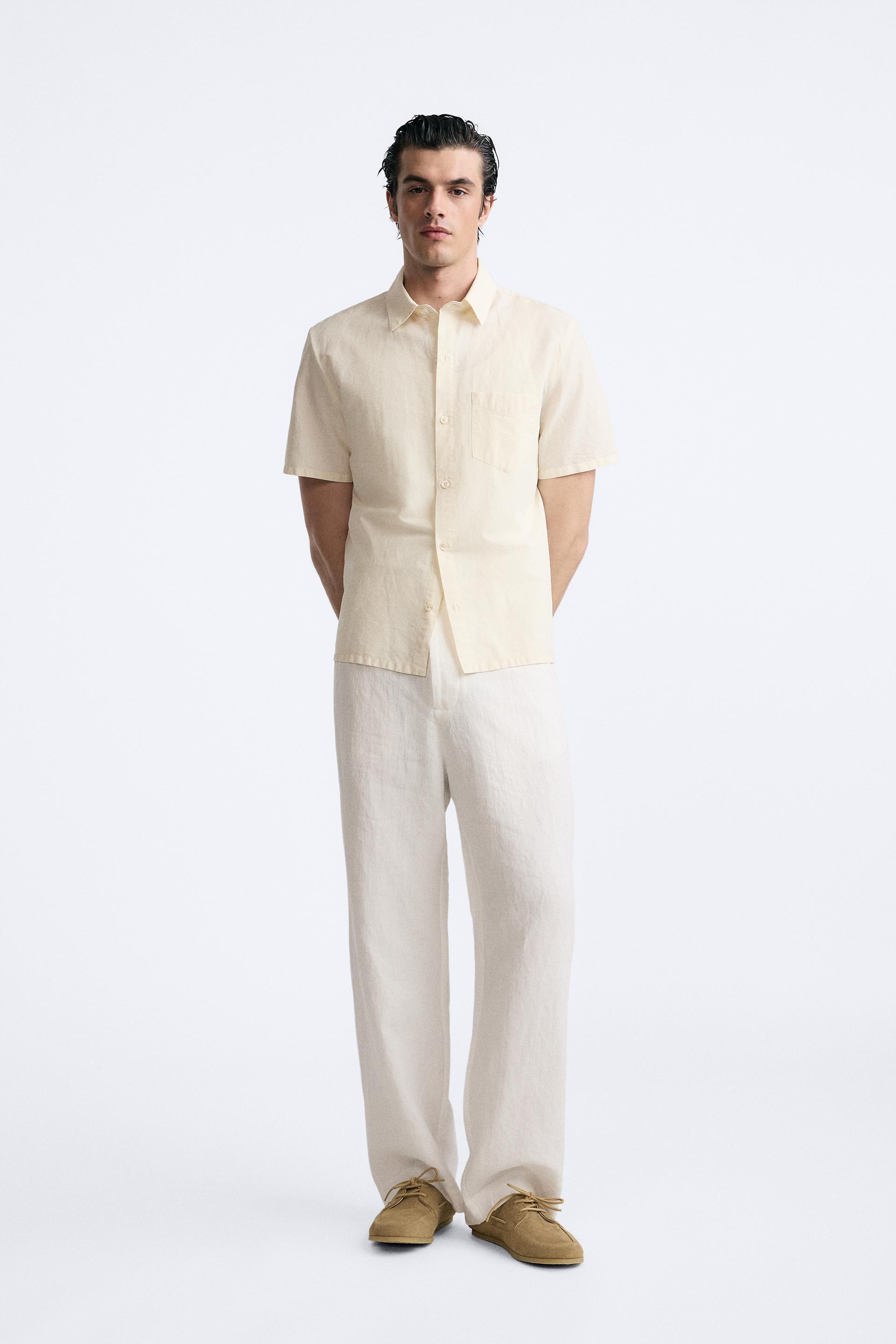 COTTON - LINEN BLEND SHIRT Product Image