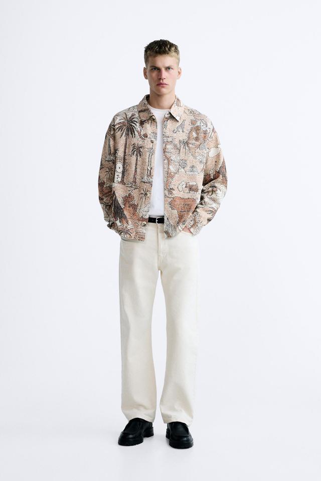 CONTRAST JACQUARD JACKET Product Image