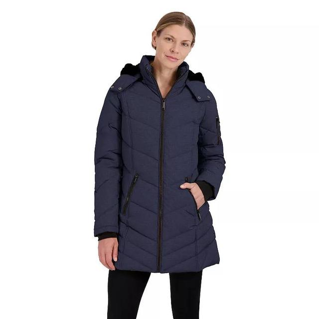 Womens Halitech Hood Heavyweight Parka Red Overfl Product Image