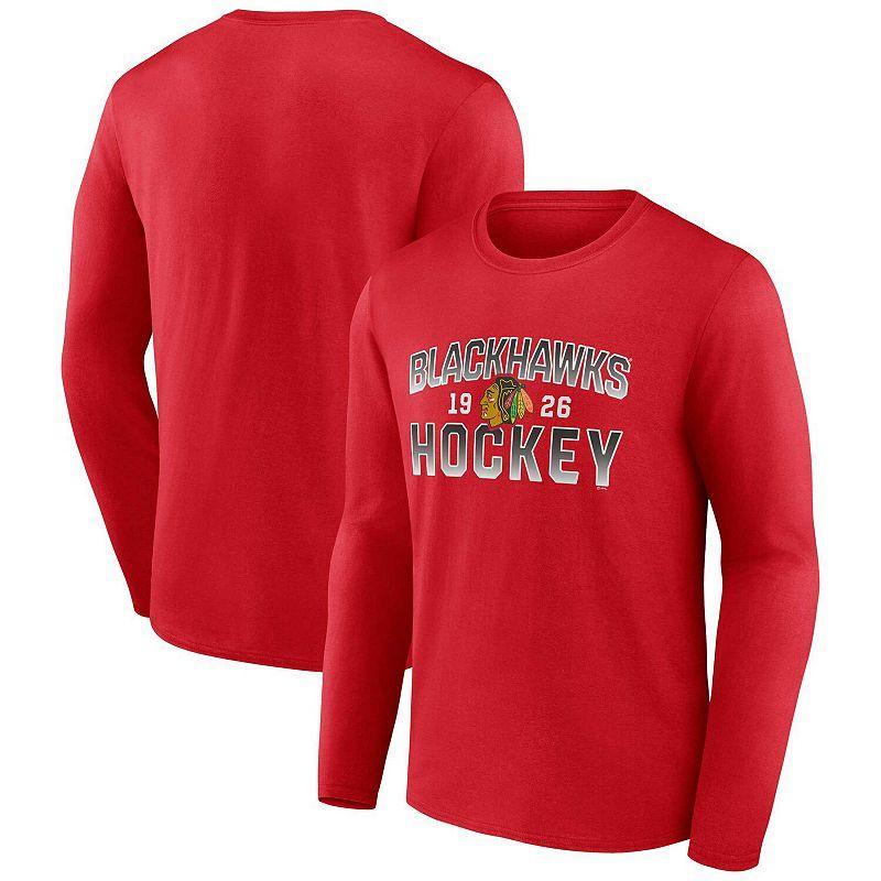 Mens Fanatics Branded Chicago Blackhawks Skate Or Die Long Sleeve T-Shirt Product Image