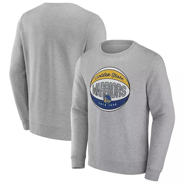 Mens Fanatics Branded Heathered Gray Brooklyn Nets True Classics Vint Pullover Sweatshirt Product Image