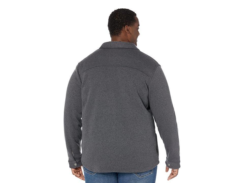 L.L.Bean Sweater Fleece Shirt Jacket - Tall (Charcoal Heather) Men's Clothing Product Image