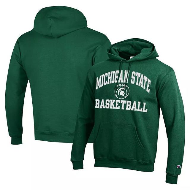 Mens Champion Michigan State Spartans Basketball Icon Powerblend Pullover Hoodie Product Image