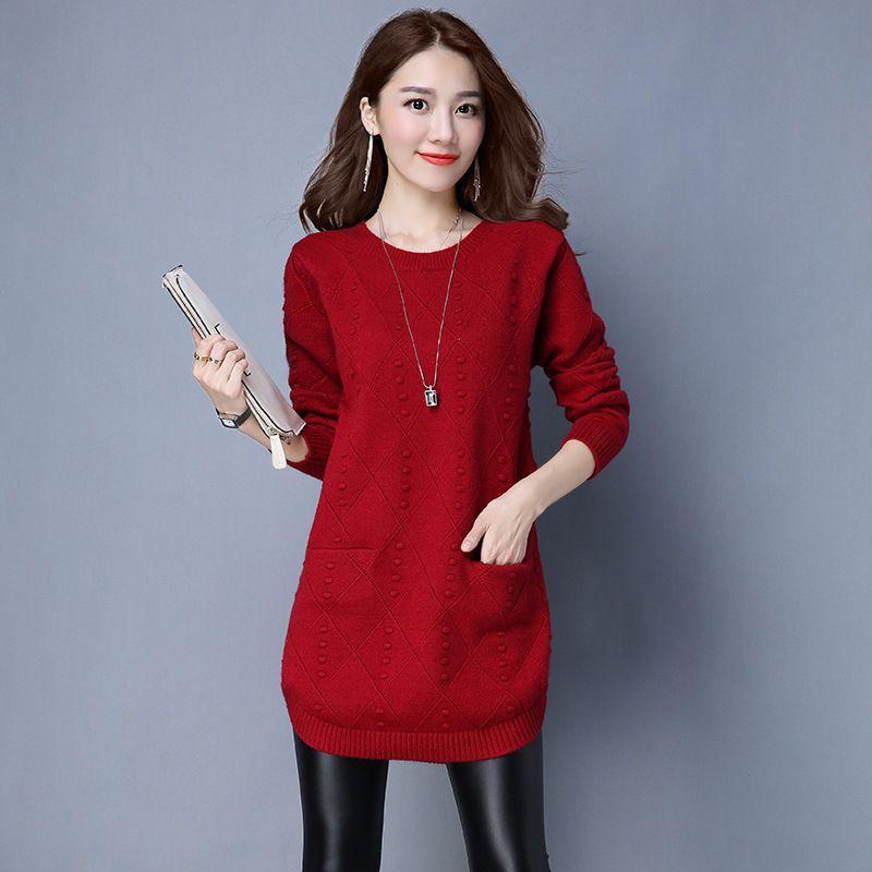 Pocketed Long Sweater Product Image