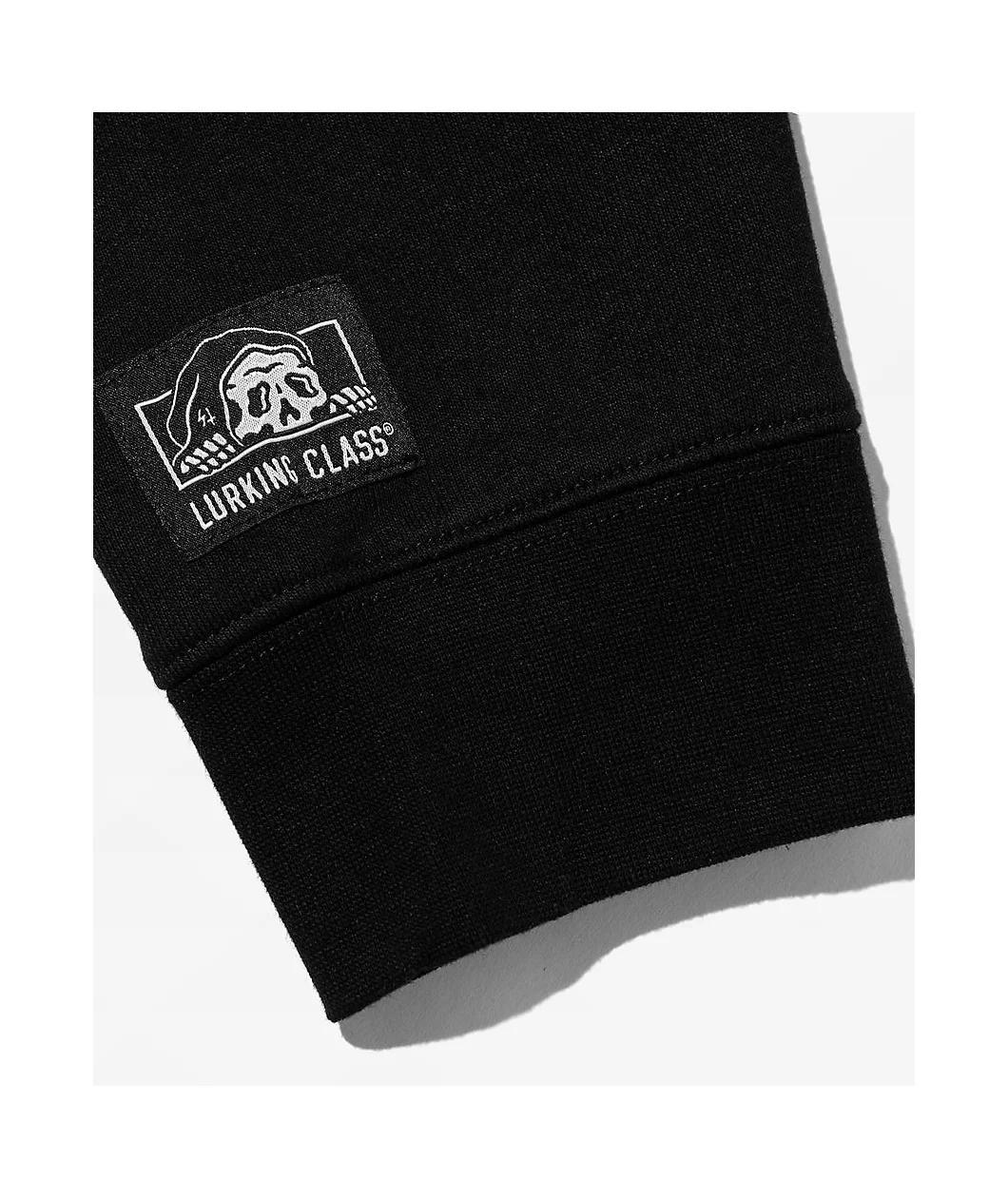 Lurking Class No Masters Black Crewneck Product Image