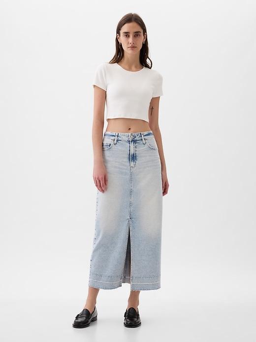 Denim Midi Skirt product image