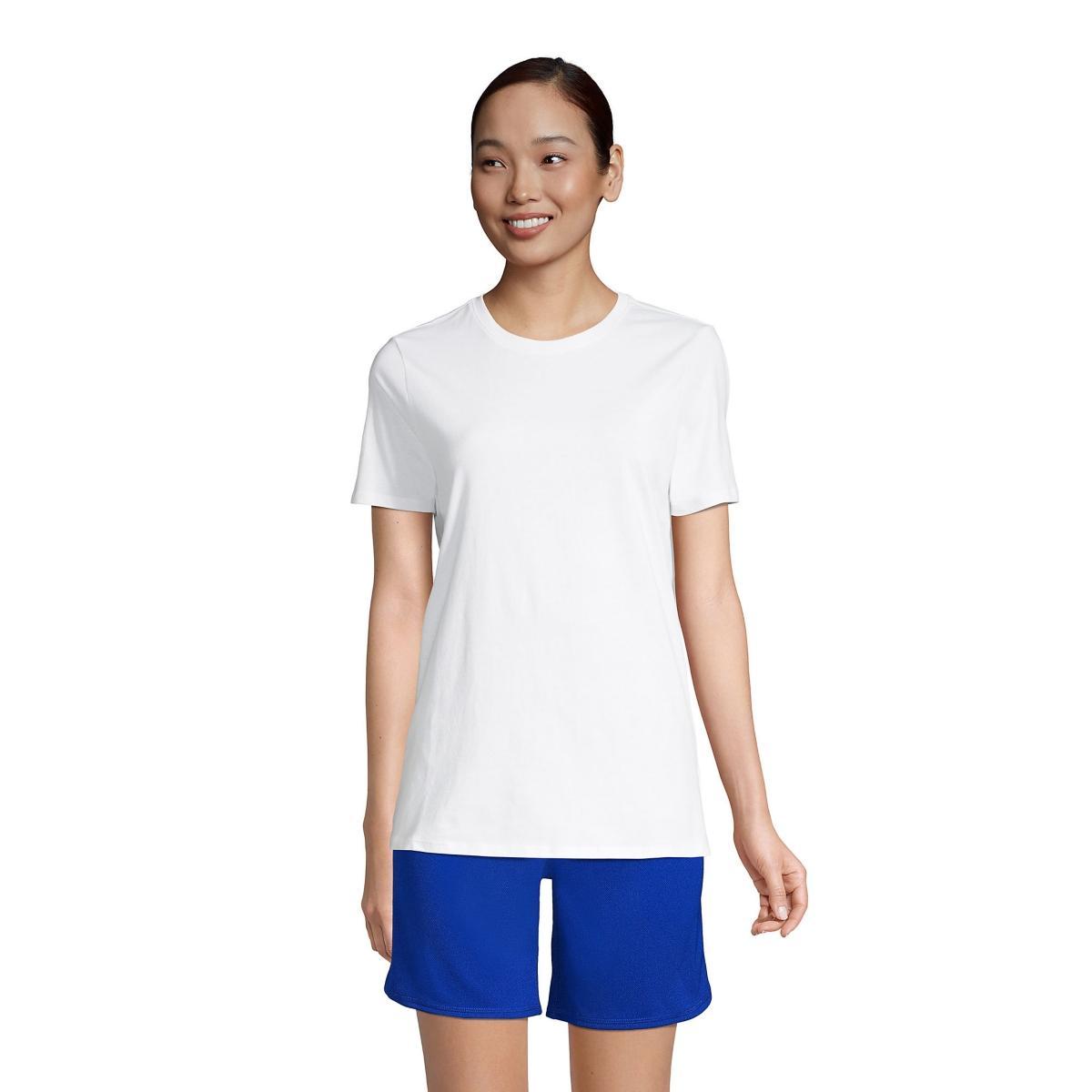 Womens Lands End Short Sleeve Essential Tee Product Image