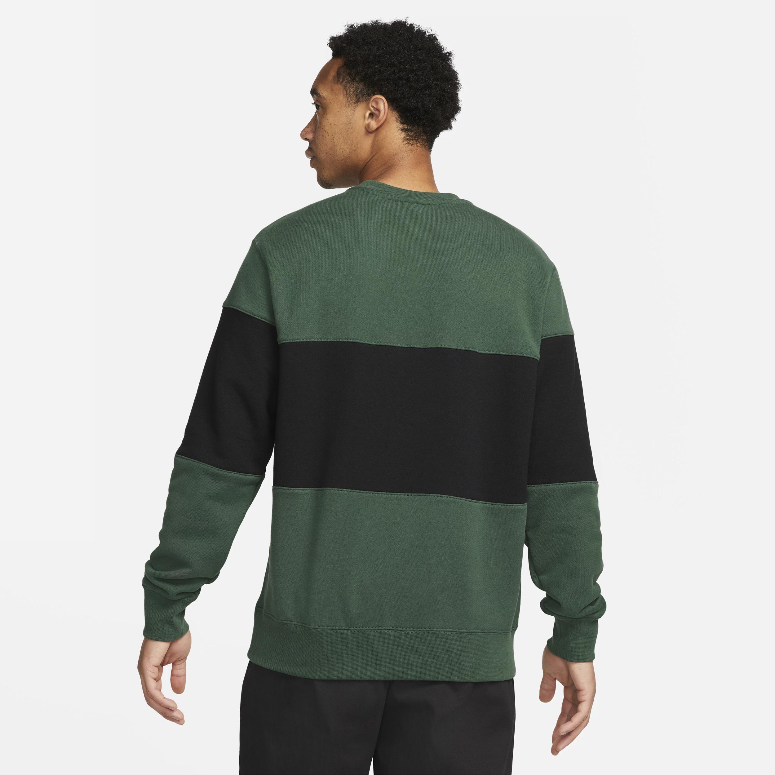 Nike Mens Club French Terry Color-Blocked Crew Product Image