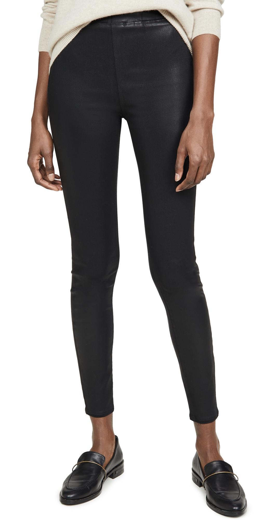 Womens Rochelle High Rise Coated Skinny Leggings Product Image