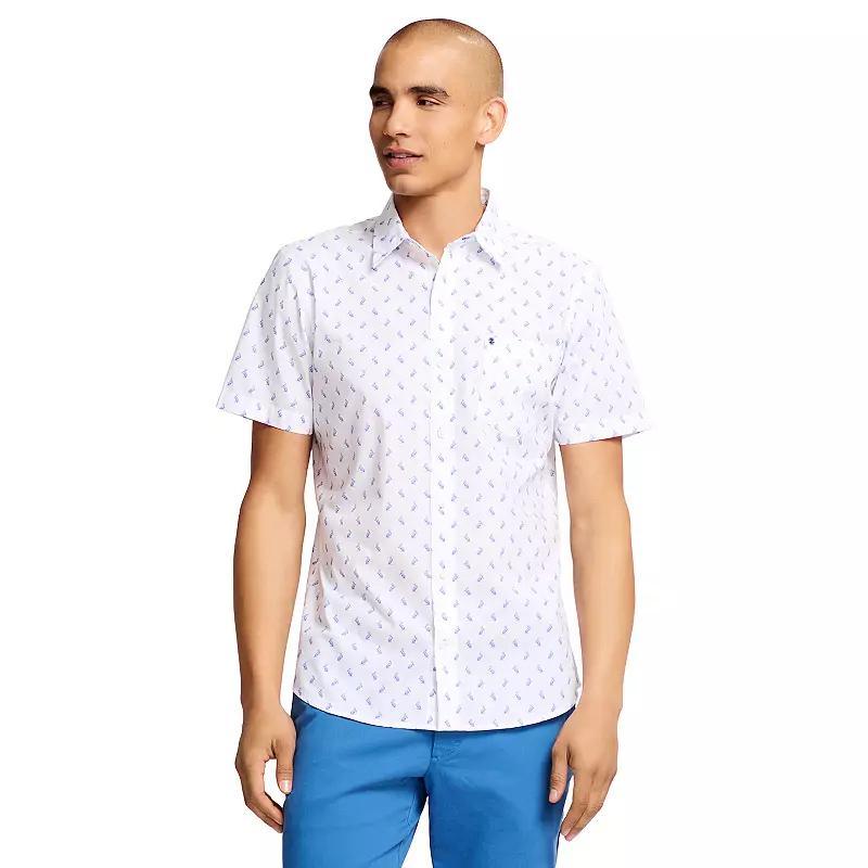 Mens IZOD Classic Breeze Printed Short Sleeve Button-Down Shirt Product Image