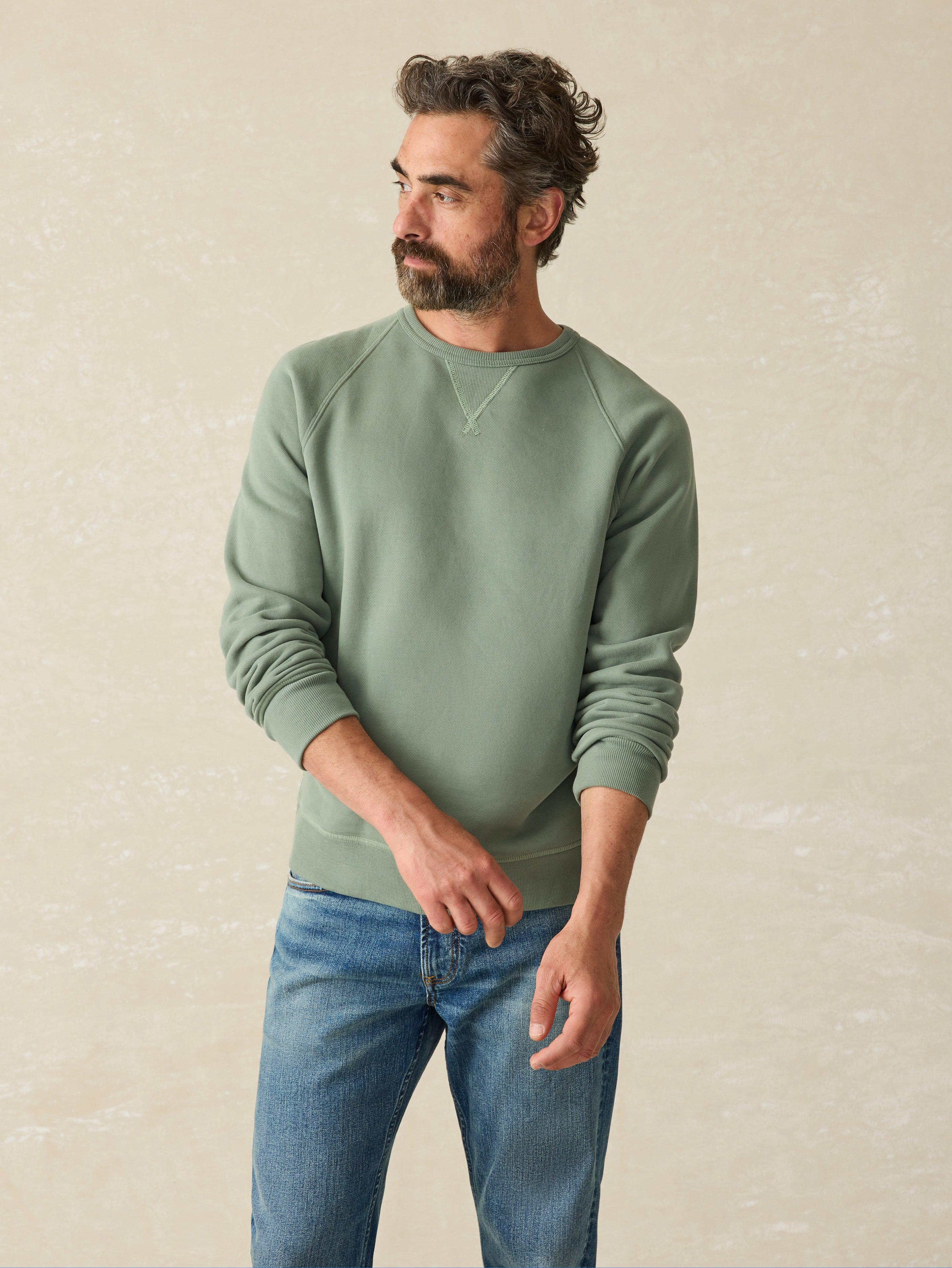 High Standard Fleece Crewneck - Spruce Male Product Image