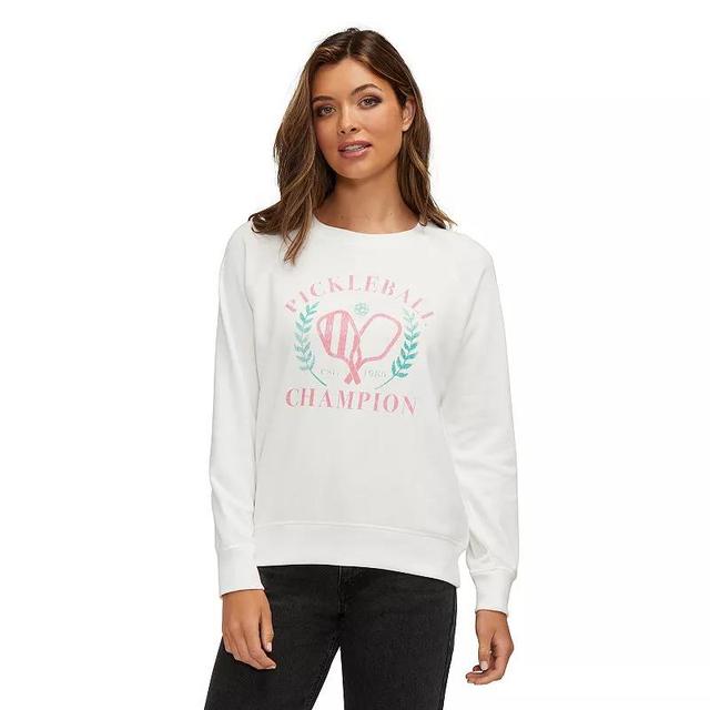 Womens Wildfox Pickleball Champion Keely Sweatshirt Ivory Product Image