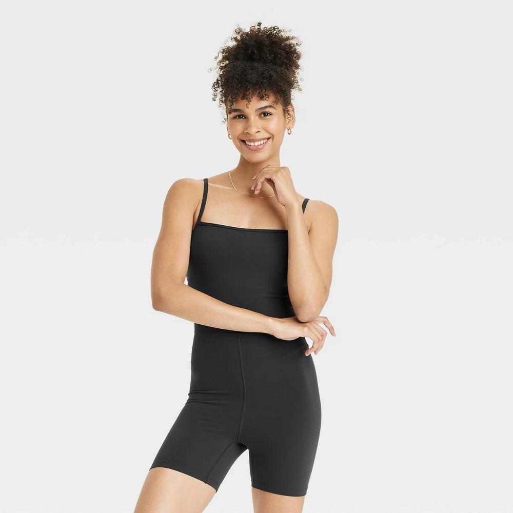 Womens Everyday Soft Short Active Bodysuit - All In Motion Black M Product Image