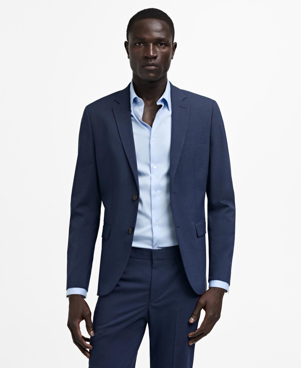 Mango Mens Super Slim-Fit Stretch Fabric Suit Blazer Product Image